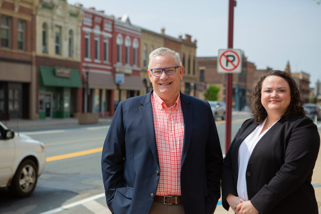 Mike Hahn and Molly Byron